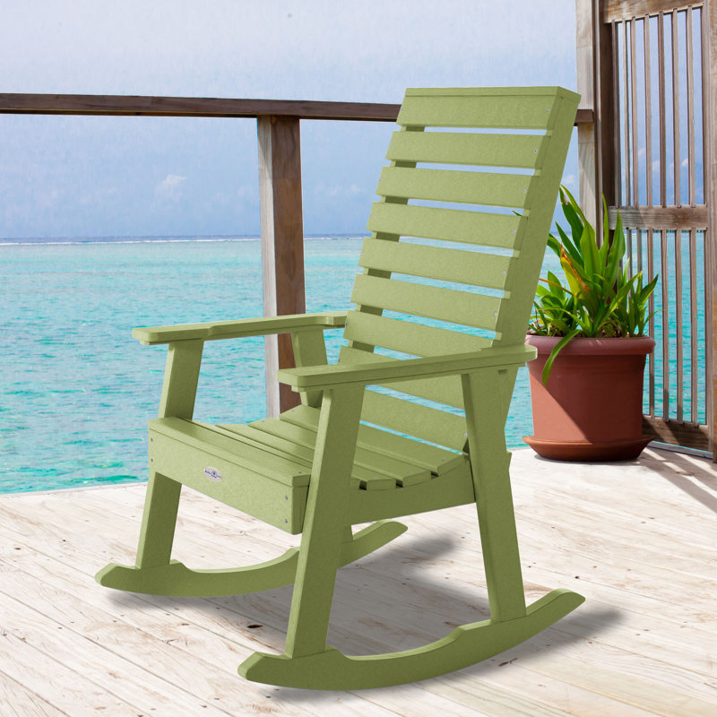 Chaise berçante Deloren, Vert