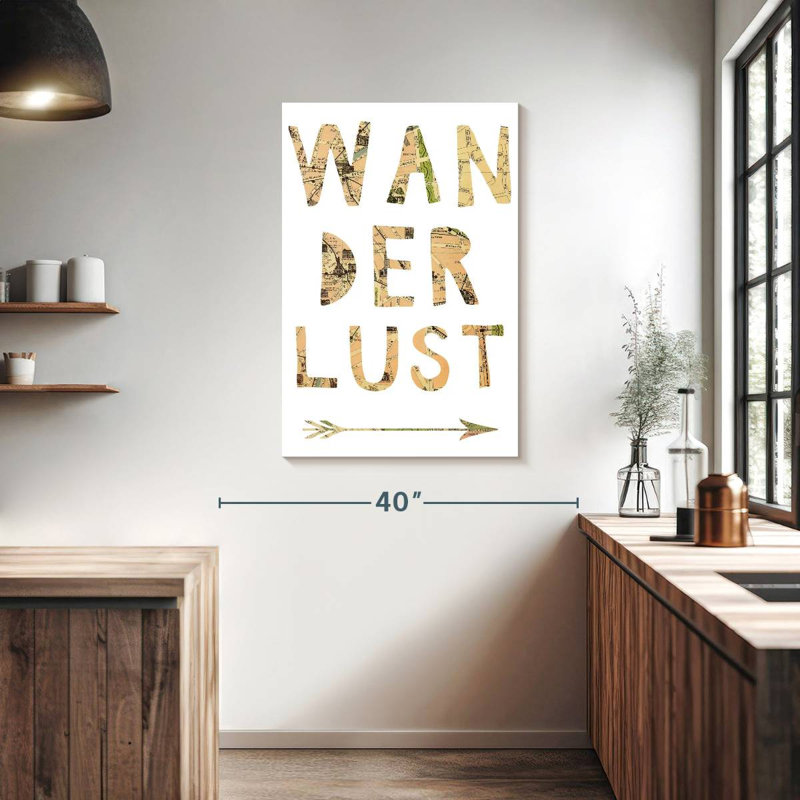Tergel Maps Wanderlust III, 39" H x 26" W
