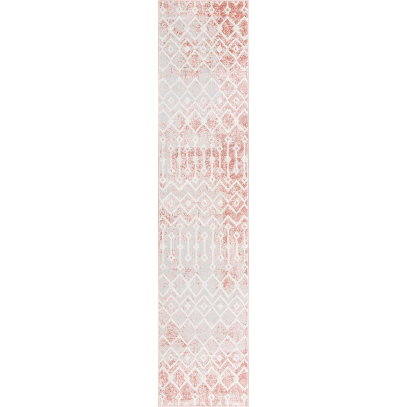 Geometric Indoor Rug, Runner 2'7" x 12'