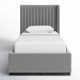 Chamblis Upholstered Wingback Bed
