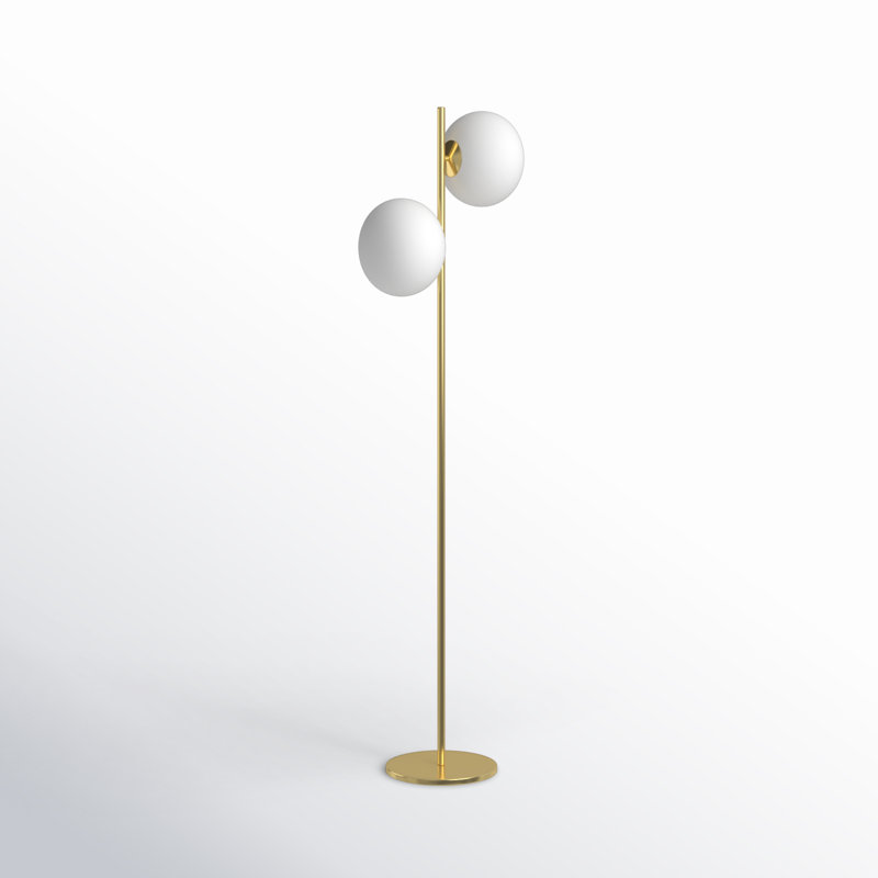 Trista 65'' Metallic Brass Tree Floor Lamp