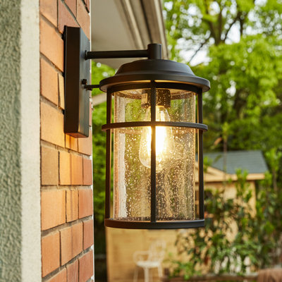 Schlesinger Seeded Glass Outdoor Wall Light