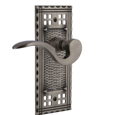 Craftsman Plate Passage (Hall & Closet) with Manor Lever