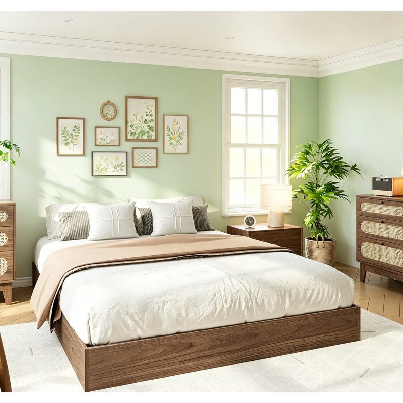 Lit plateforme Wood, Grand lit