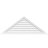 Triangle Surface Mount Non-Functional Brickmould Sill Frame PVC Gable Vent 11/12 Pitch-59810246