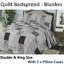 Cotton Blend Floral Bedspread with Pillowcases-109478396