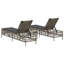  Ensemble de 3 chaises longues en rotin PE standard gris-2056386487-2056386441