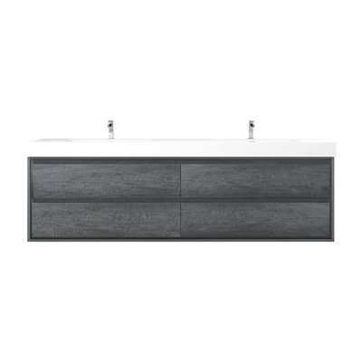 84'' Double Bathroom Vanity with Acrylic Top