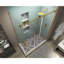 Cabine de douche rectangulaire sans cadre Coraline XL l 56 po - P 32 po x H 80 po-50120036-50120042