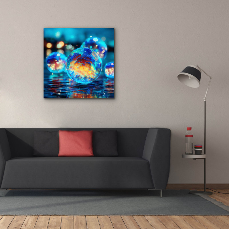  Art mural en toile «Contain Trip» par Ann Klee, 37 po x 37 po, H 37 po x l 37 po