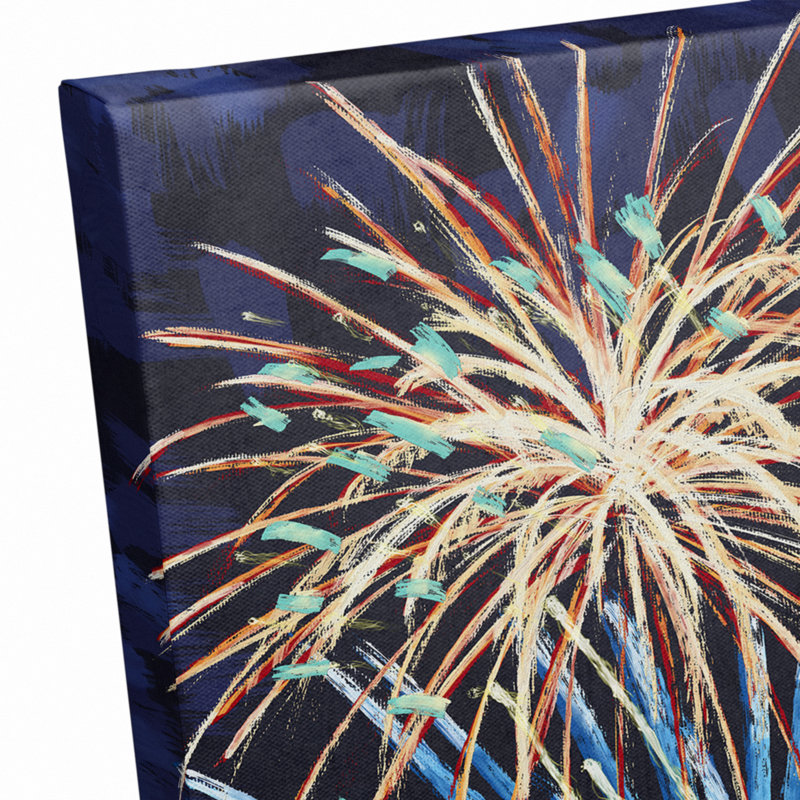 Feu d'artifice sur toile