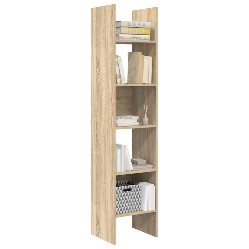 Dorith 180cm H Standard Bookcase, 180cm H x 40cm W x 35cm D, Sonoma Oak