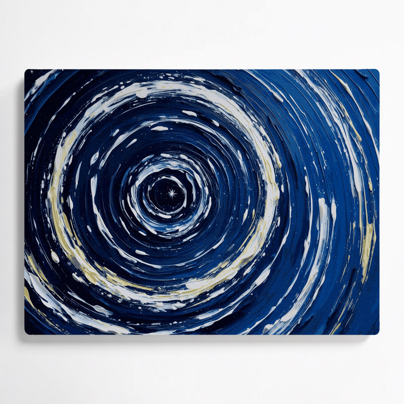 Space Star, photographie d'art mural en métal bleu, H 12 po x l 18 po