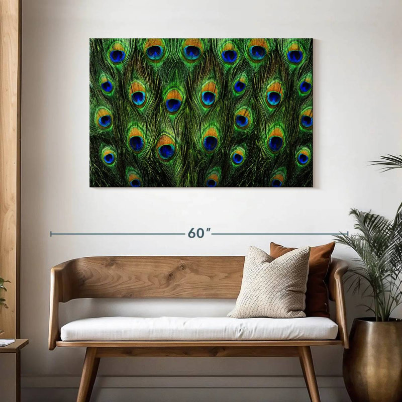 Brampt Peacock Tail, 30" H x 45" W