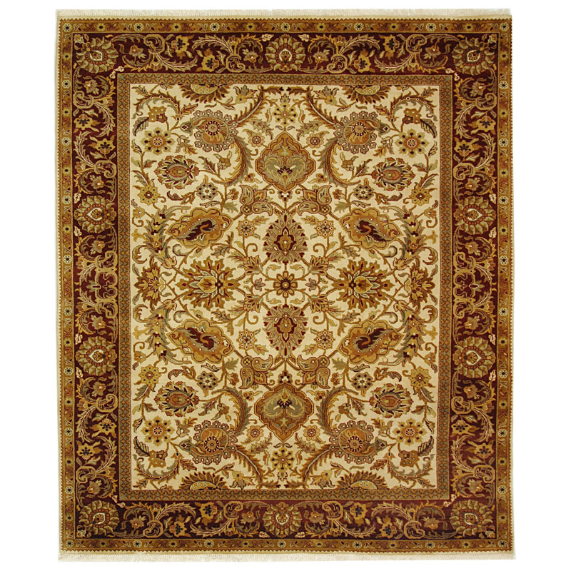 Tapis oriental en laine noué à la main Santoro, Rectangle de 10 pi x 14 pi