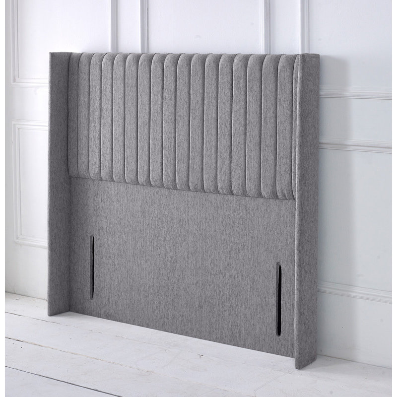Upholstered Headboard, Light Grey, Double (4'6)
