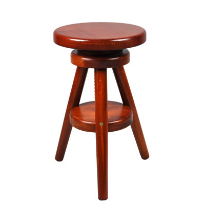 Paz Swivel Solid Wood Adjustable Height Counter Stool