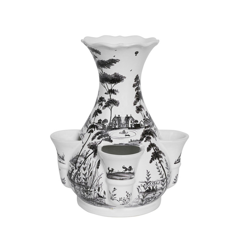 Country Estate 11.5" Tulipiere Vase- Flint Gray