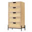 Commode d'appoint en fer Analeah-1254297111