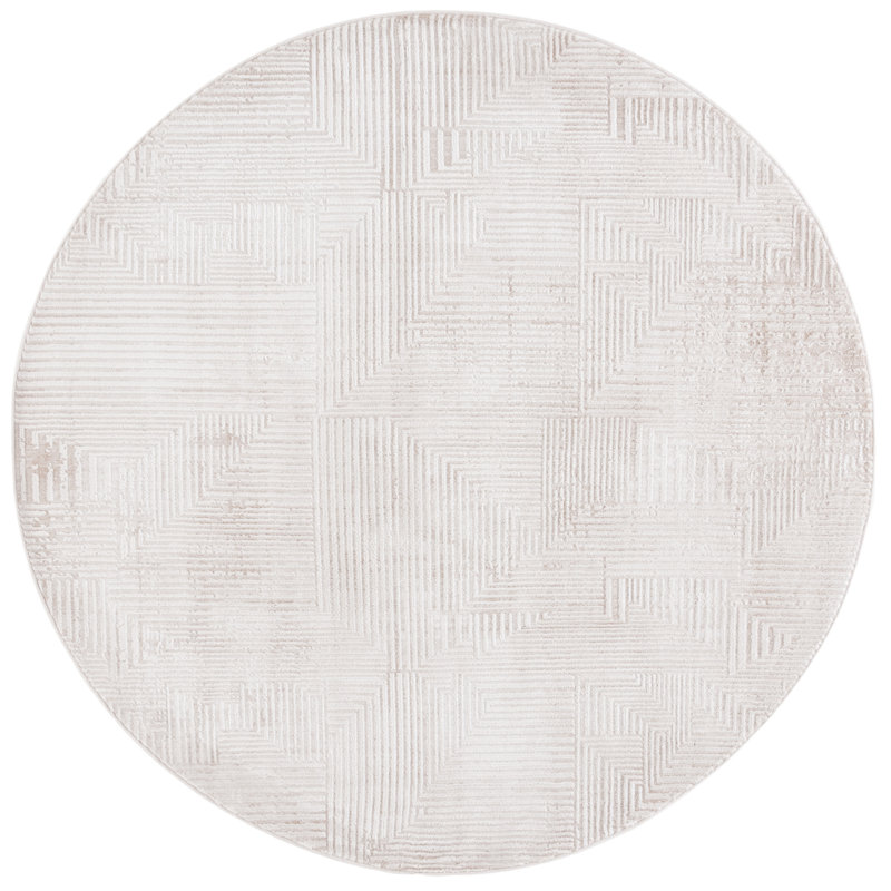 Jennalee Performance Abstract Rug, Round 6'7"
