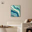 «Blue Green Abstract Agate II», art abstrait bleu sarcelle par -1062629052-1062629027