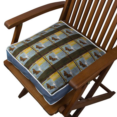 Premium Square Cushion, 16.5 x 16.5 inches, 50% Cotton / 50% Polyester | Washable & Ironable with Concealed Zip | Silicone Filling for Ultimate Comfort | Removable Cover, Perfect for Home Decor & Relaxation