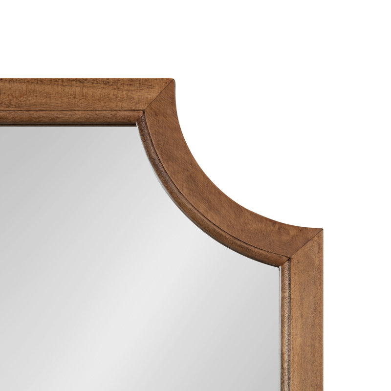 Miroir d'appoint Mertztown Glam, Brun rustique, 48 po x 16 po