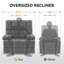 Fauteuil inclinable rembourré Tinela