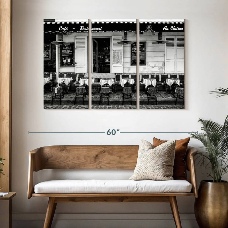 Lilie Paris Cafe Restaurant, 32" H x 50" W