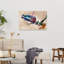 Art mural contemporain coloré-129475425