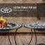 Foyer de table d'extérieur 30 po - foyer au bois 31, seau à glace de patio, étagère de rangement pour barbecue merveilleux, feu de camp, bol brûlant du camping, rassemblements imbattables