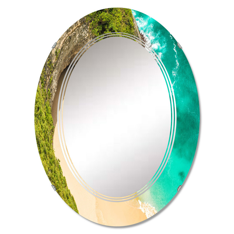 Miroir de salle de bain ovale mural, 30 po x 20 po