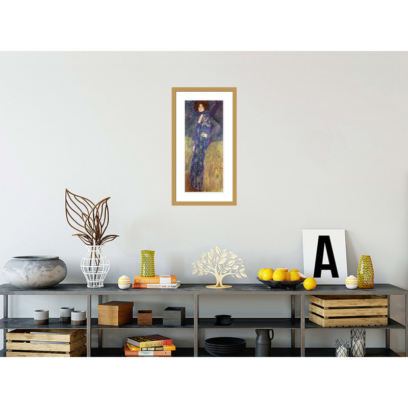 «Emilie Floege» par Gustav Klimt, impression giclée encadrée, H 29,5 po x l 16,1 po