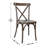 Statice Indoor And Outdoor Commercial Grade Wood Look Resin Cross Back Chair-100257484