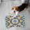 Arabic Tile Motifs - 1 Piece Bone Shape Feeding Mat