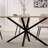55.1" Rectangle Dining Table for 2 4, Small Mid Century Modern Kitchen Table with Metal Cross Legs for Apartment, Dining Room-233314584