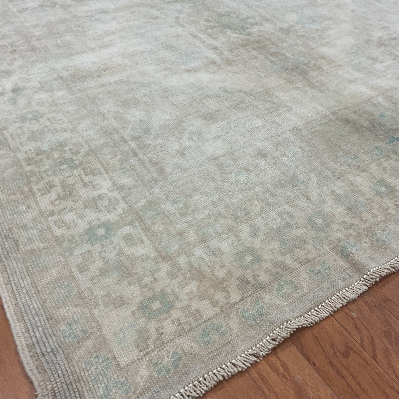 Tapis turc en laine Oushak fabriqué à la main Herat