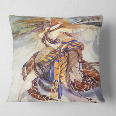 Allegory Of Paradise Bird Animal Print Pillow