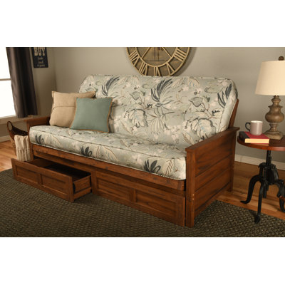 Anders Full / Double 79'' Upholstered Futon And Mattress
