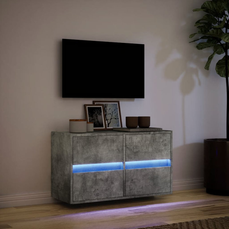 Yes_No_No_Yes_No Unfinished TV Stand, 80cm, Concrete Grey