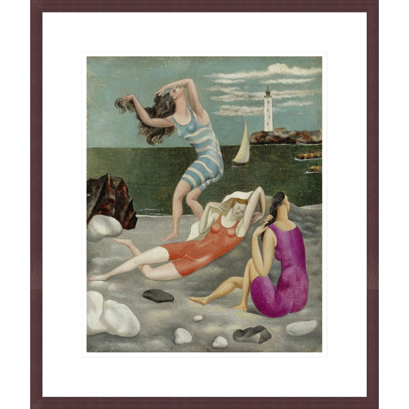 «The Bathers» par Pablo Picasso, impression giclée sur cadre, H 20,84 po x l 17,75 po