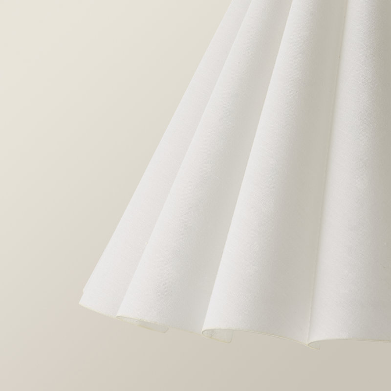 15.5cm H Linen Blend Empire Lamp Shade ( Slip-On ), White