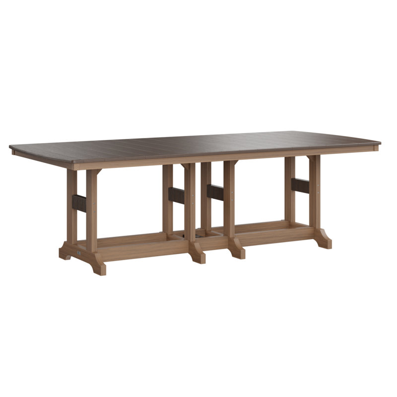 Garden Classic Outdoor Dining Table, Antique Mahogany, Brazilian Walnut