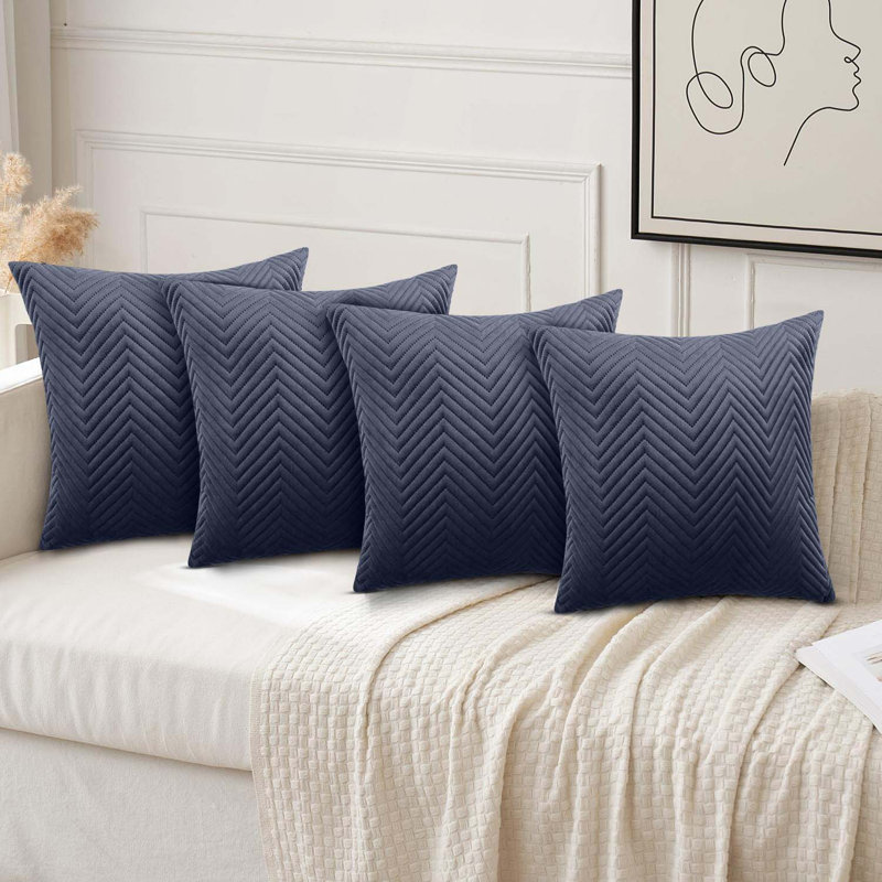 Square Throw Cushion Pad, Charcoal