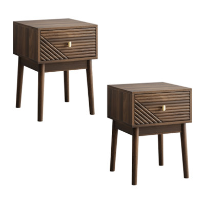 2 Pieces Isaak with drawers and metal handles