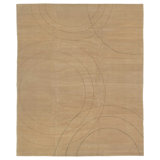 Cirque Abstract Area Rug in Beige/Neutral