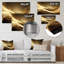 «Gold Elegant Modern Sofa III», impression sur métal-849624287