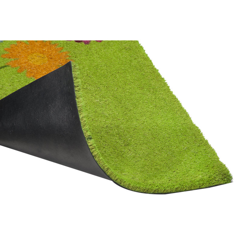 Fleurs de 30 po x 18 po tapis de porte extérieur antidérapant Mcalexander