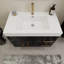 Ensemble de meuble-lavabo simple mural 35,4 "-70381364