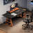Black&Walnut Rectangular Solid Wood Standing desk-1429357266
